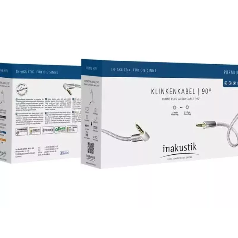 Audio Cable Inakustik 004104015 1.5m 3.5mm Silver White
