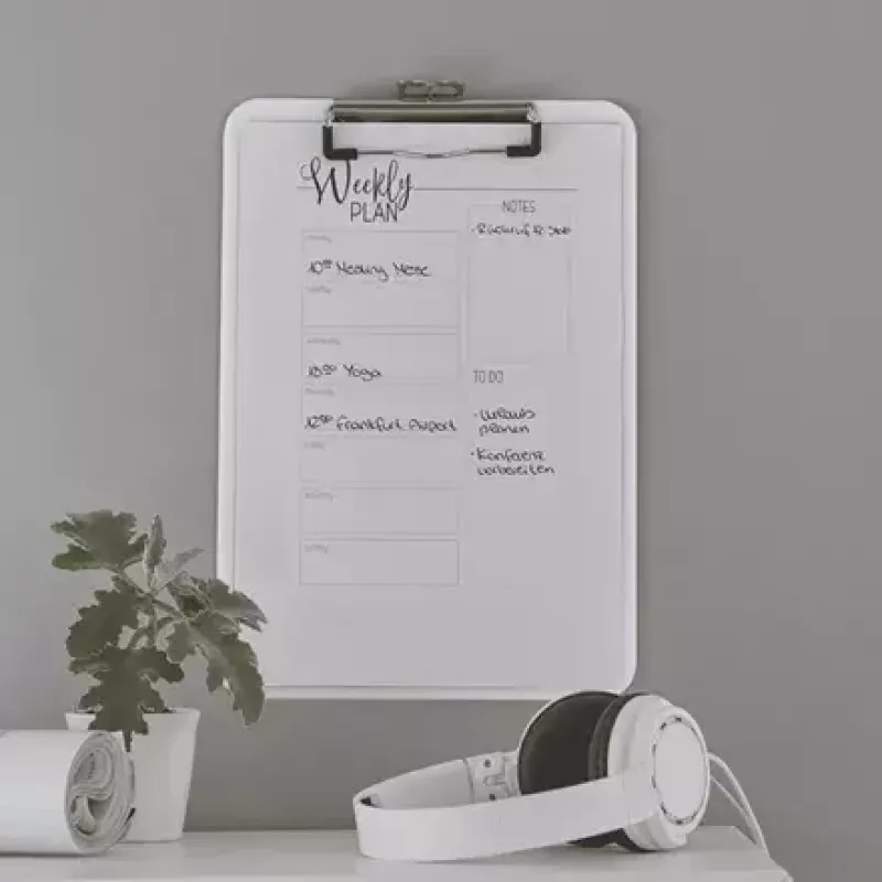 Clipboard Leitz WOW A4 Metal Polystyrol White