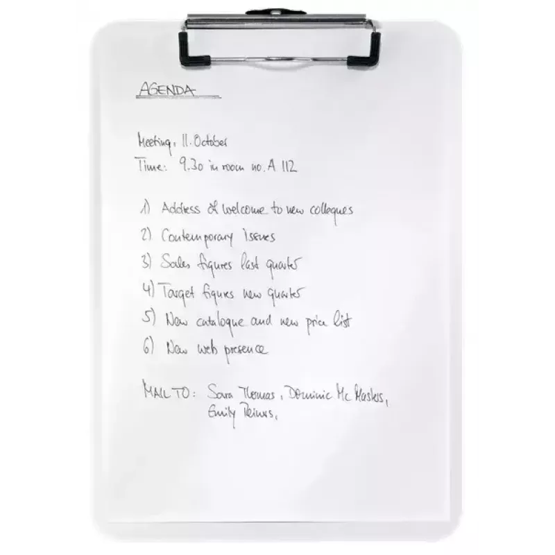 Clipboard Leitz WOW A4 Metal Polystyrol White