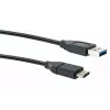 USB Cable Schwaiger CK 3141 USB 3.2 Gen 1 1m USB A USB C Black