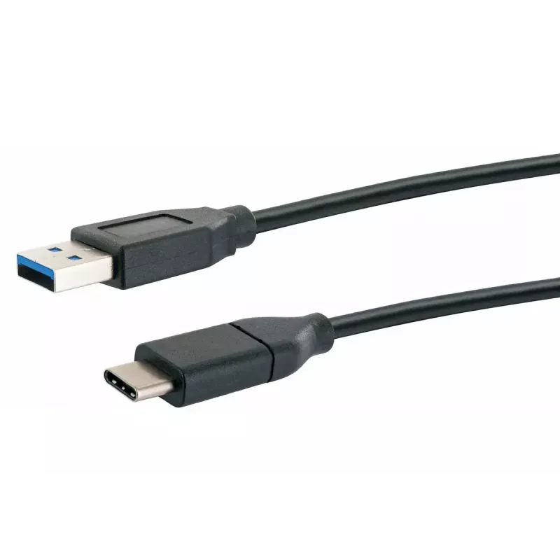 USB Cable Schwaiger CK 3141 USB 3.2 Gen 1 1m USB A USB C Black