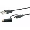 USB Cable Schwaiger CK 3112 USB 2.0 1m USB A Micro-USB B Black