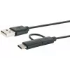 USB Cable Schwaiger CK 3112 USB 2.0 1m USB A Micro-USB B Black