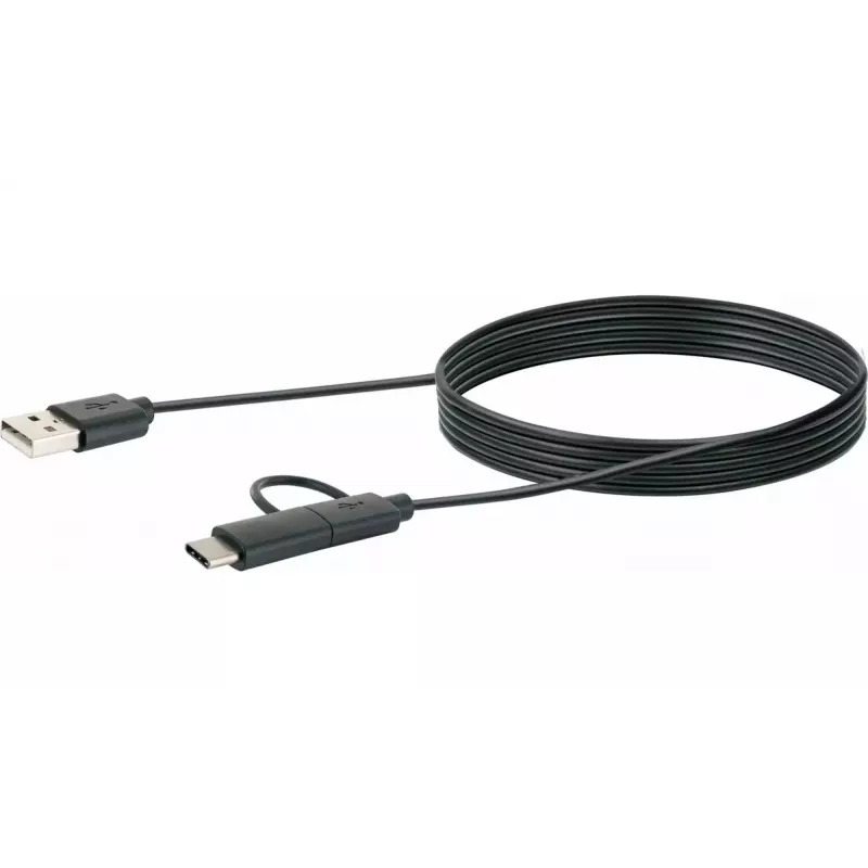 USB Cable Schwaiger CK 3112 USB 2.0 1m USB A Micro-USB B Black