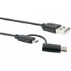 USB Cable Schwaiger CK 3112 USB 2.0 1m USB A Micro-USB B Black