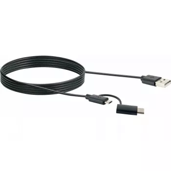 USB Cable Schwaiger CK 3112 USB 2.0 1m USB A Micro-USB B Black