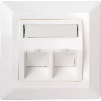 Angled Connector Schwaiger NKSD2 532 White RJ-45