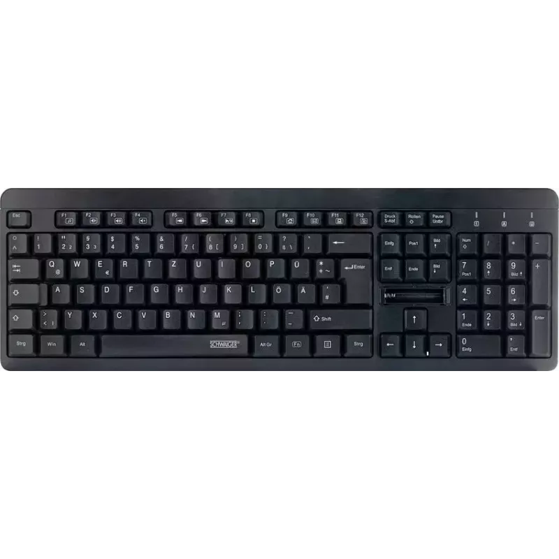 Wireless Keyboard Schwaiger WKB1000 013 QWERTZ German Black