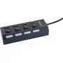 USB Hub Schwaiger UH4013 2.0 480 Mbit/s Black