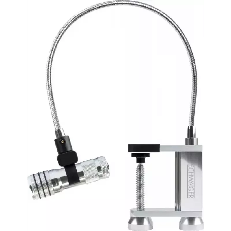 Grill light Schwaiger GLED0030 Black Silver Aluminium Rubber Battery 0.5W