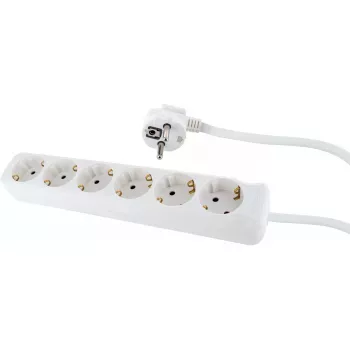Power Extension Schwaiger STSL0614 1.4m 6 AC Outlets Indoor White