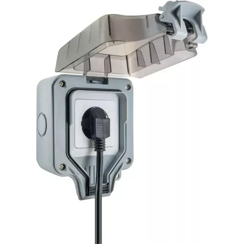 Socket-outlet Schwaiger SOAD0100 Grey IP66 230V 16A