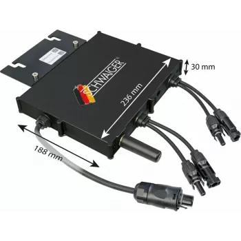 Power inverter SCHWAIGER SOWR0806 — indoor, IP67 protection, black