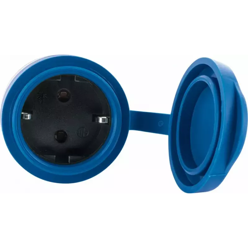 Socket Outlet Schwaiger SOAW0044 Blue Grey IP44 230V 16A