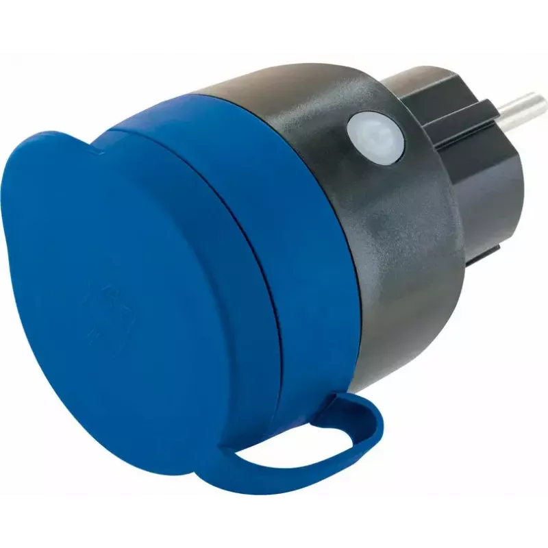 Socket Outlet Schwaiger SOAW0044 Blue Grey IP44 230V 16A