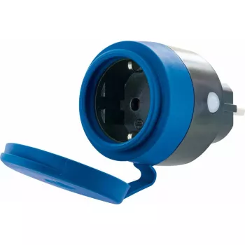Socket Outlet Schwaiger SOAW0044 Blue Grey IP44 230V 16A