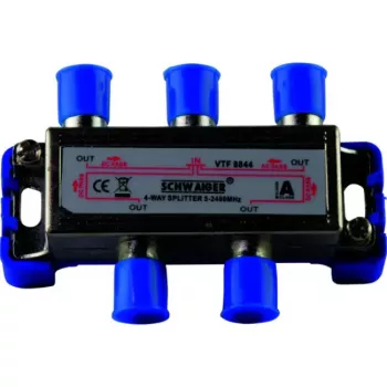 Cable splitter Schwaiger VTF8844 241 Frequency range 5 - 2400 MHz