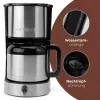 Drip coffee maker BOMANN KA6066CB 1.2 L water tank, 10 cups, black & stainless steel