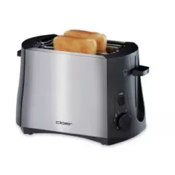 Cloer Toaster 3419 2 Slice 900 W Black Stainless Steel