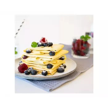 Cloer 6630 Crepe Maker 2 Crepes Black Stainless Steel 30 cm