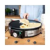 Cloer 6630 Crepe Maker 2 Crepes Black Stainless Steel 30 cm