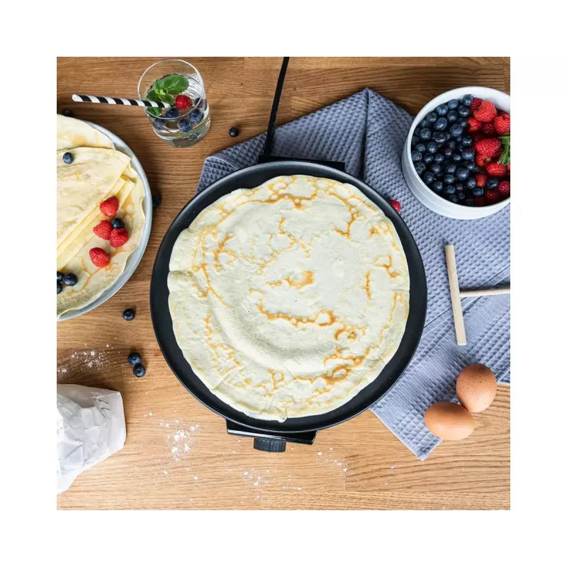 Cloer 6630 Crepe Maker 2 Crepes Black Stainless Steel 30 cm