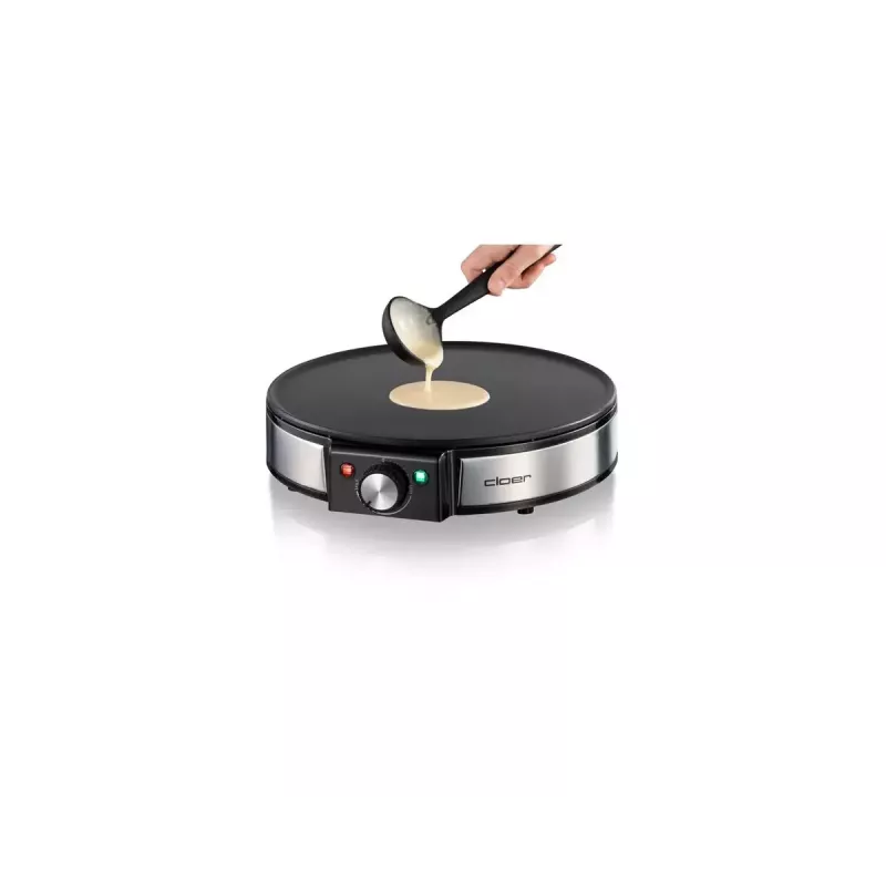 Cloer 6630 Crepe Maker 2 Crepes Black Stainless Steel 30 cm