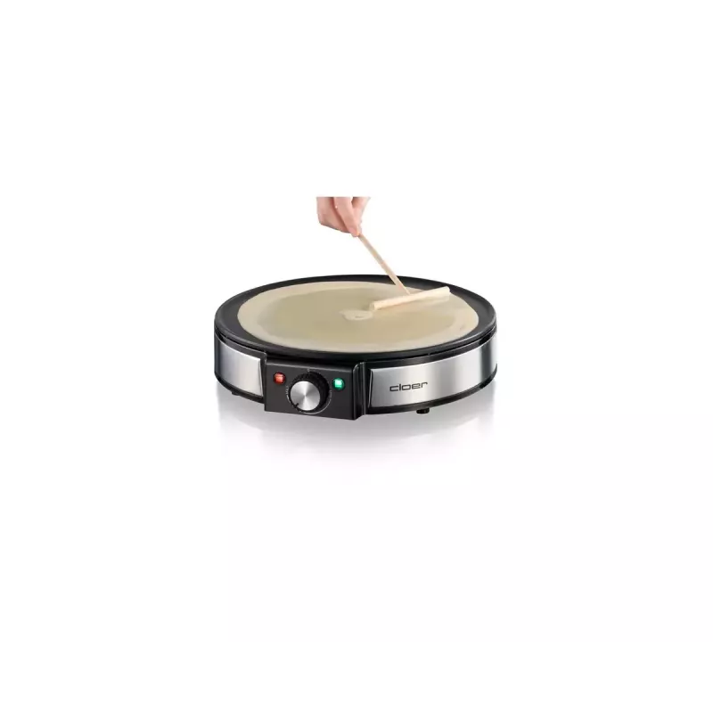 Cloer 6630 Crepe Maker 2 Crepes Black Stainless Steel 30 cm