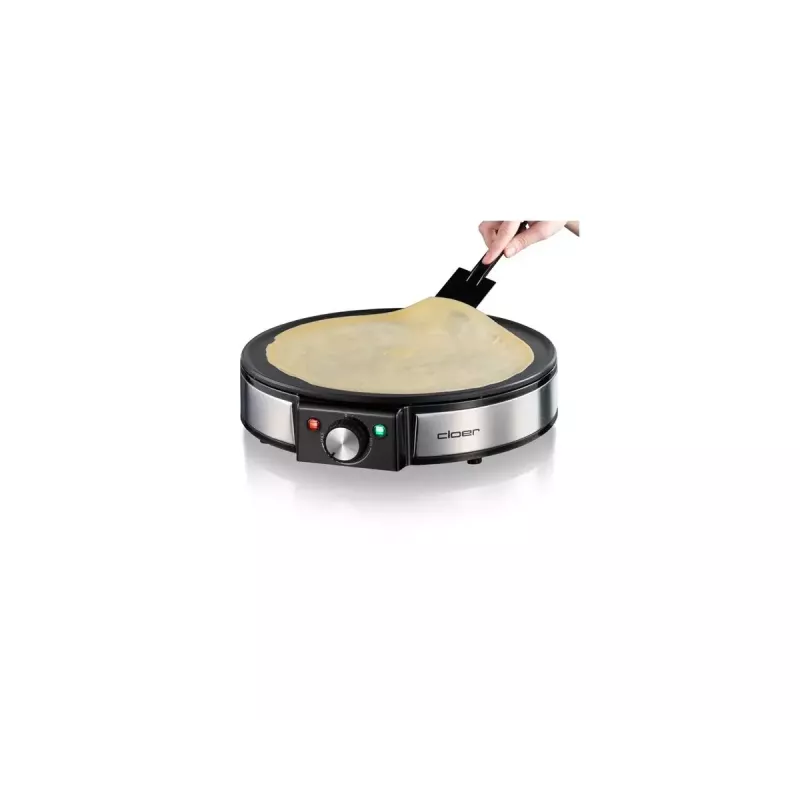 Cloer 6630 Crepe Maker 2 Crepes Black Stainless Steel 30 cm