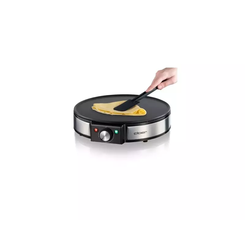 Cloer 6630 Crepe Maker 2 Crepes Black Stainless Steel 30 cm