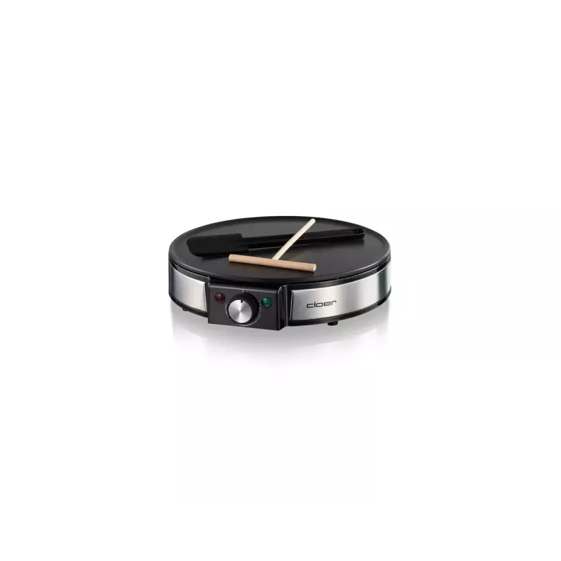 Cloer 6630 Crepe Maker 2 Crepes Black Stainless Steel 30 cm