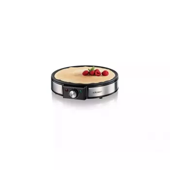 Cloer 6630 Crepe Maker 2 Crepes Black Stainless Steel 30 cm