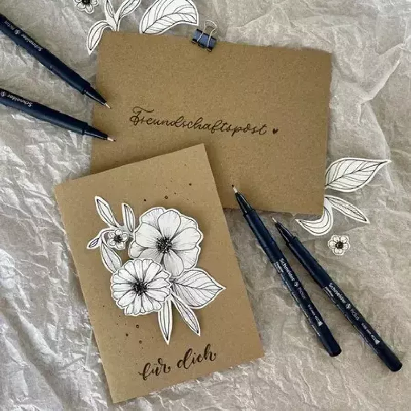 Fineliner Schneider Schreibgeräte Pictus Black 8 pcs
