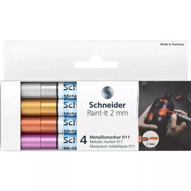 Paint Marker Schneider ML01111501 Copper Gold Silver Violet 4 pcs