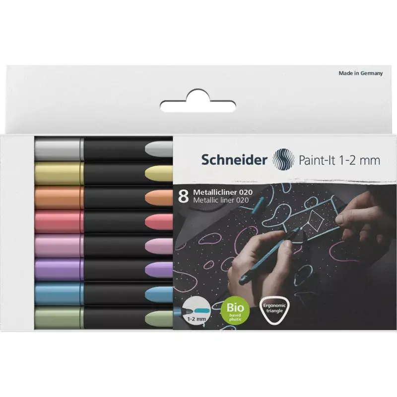 Marker Schneider Schreibgeräte Paint-It 020 8 pc Blue Copper Gold Green Pink Red Silver Violet