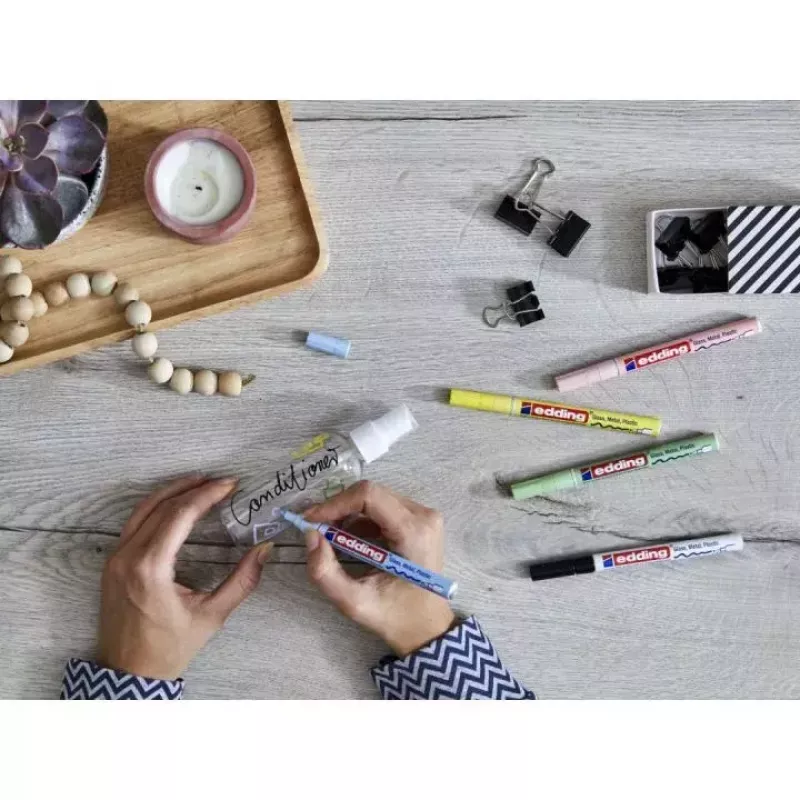 Marker Edding 751 10 pc(s) Black Blue Brown Green Light Blue Orange Pink Red Violet Yellow