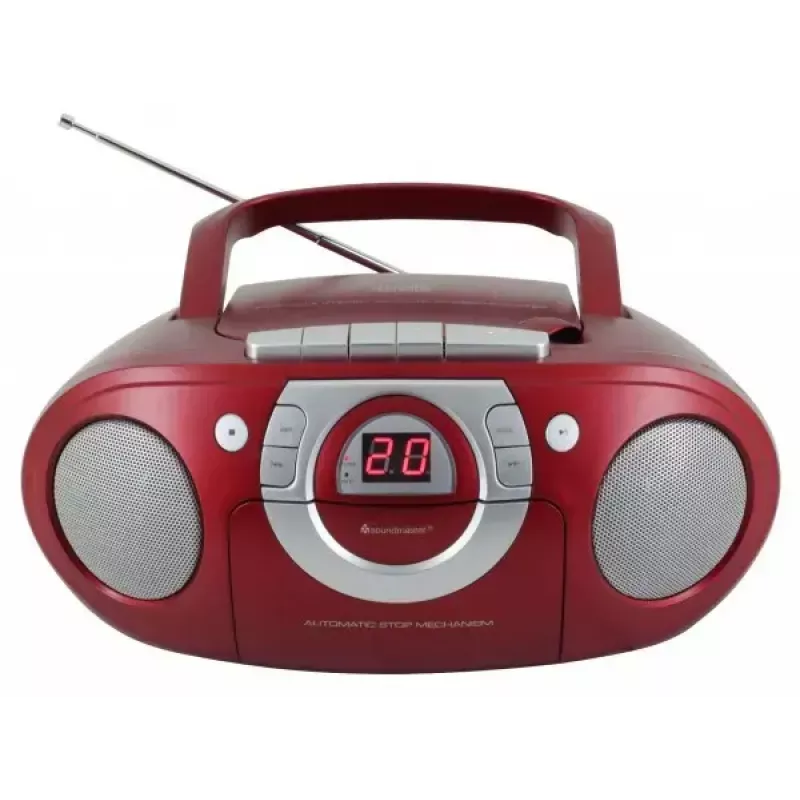 Portable stereo system Soundmaster SCD5100RO — CD/Radio/USB? (Grey, Red)