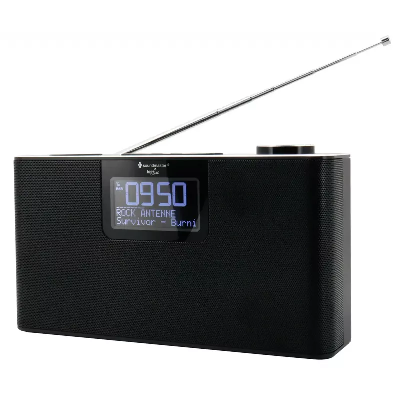Personal radio Soundmaster DAB700SW — Analog & digital tuner, DAB+ / FM, 12 W, 2.9 inch LCD, MicroSD, Black