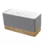 Clock radio Soundmaster UR630WE — FM/PLL/UKW, 6 W RMS, grey/white, AC and AAA battery powered