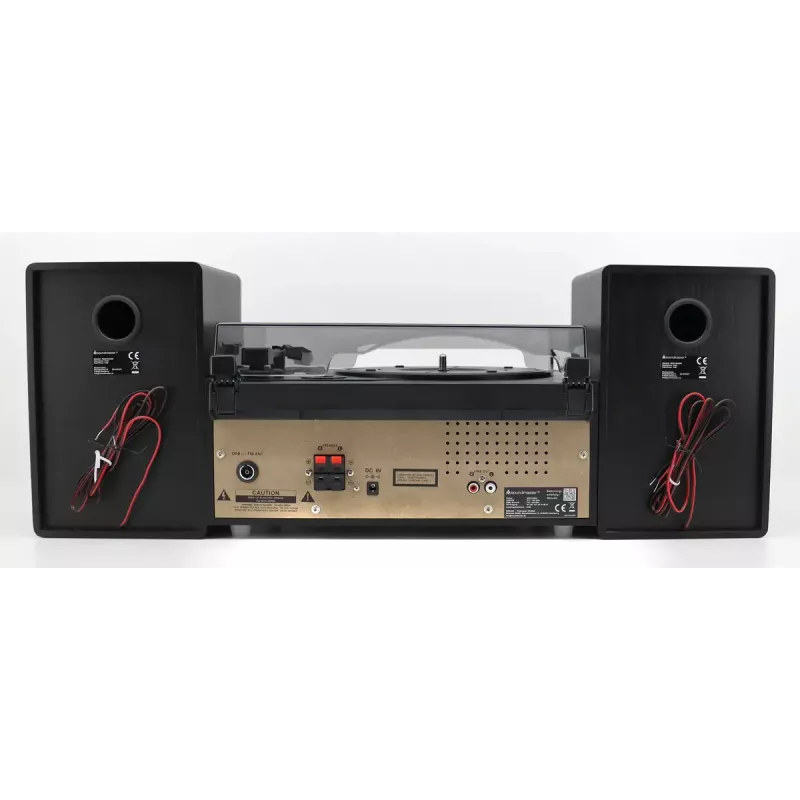 Home audio system Soundmaster MCD1950SW — 20 W RMS, DAB+/FM, CD/MP3 playback, 3.5 mm aux, AC power (Black)