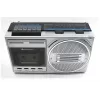 Portable cassette player Soundmaster RR20SI — FM/MW/SW radio, 3 W RMS, 3.5 mm headphone, Black/Silver