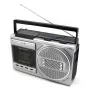 Portable cassette player Soundmaster RR20SI — FM/MW/SW radio, 3 W RMS, 3.5 mm headphone, Black/Silver