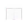 Writing notebook Bantex 100302813 — A5, 96 sheets, lined, 70 g/m², hardcover, black/red