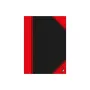 Writing notebook Bantex 100302813 — A5, 96 sheets, lined, 70 g/m², hardcover, black/red