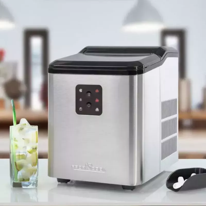 Ice cube maker ProfiCook PC-EWB 1253 — 12 kg/24h, 1.5 L tank, 2 cube sizes, 120 W, Black/Grey