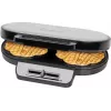 Waffle iron CLATRONIC WA3745, 2 waffles, 1200 W, stainless steel insert, non-stick plates, grey