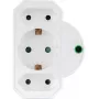 Power strip adapter REV 3-socket with surge protection 0020070112, white