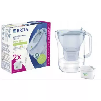 Water filter pitcher BRITA Glacier Blue 2 MAXTRA PRO All-in-1 — refillable pitcher with 2 MAXTRA PRO filters