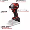 Cordless impact wrench EINHELL TP-CI 18/250-C Li BL, 18 V, brushless – body only (no battery/charger)