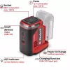 Portable battery energy station EINHELL TE-ES 18/150/1 Li-C-Solo — portable power supply for 18V batteries